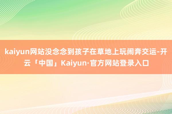 kaiyun网站没念念到孩子在草地上玩闹奔交运-开云「中国」Kaiyun·官方网站登录入口